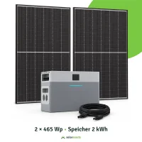 Deye Balkonkraftwerk-Set: 2kWh Niedervolt-Speicher...