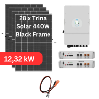 12,32 kWp Trina Solar Vertex 440W & Deye SUN-10K-SG04LP3-EU Hybridwechselrichter mit Pytes E-BOX-48100R 10,24 kWh Speicher