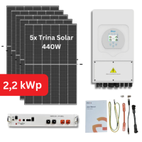 2,2kWp Photovoltaikanlage Trina Solar mit 2,5 kWh...