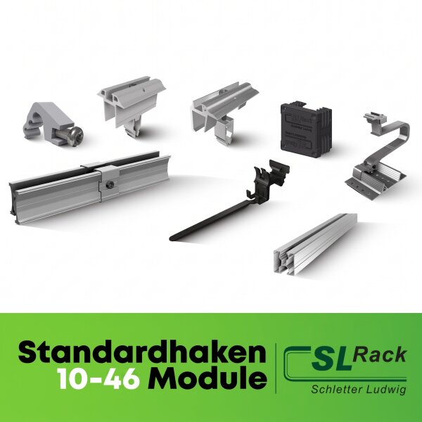 Schletter (SL-Rack) Unterkonstruktion Schrägdach 10 - 46 Module