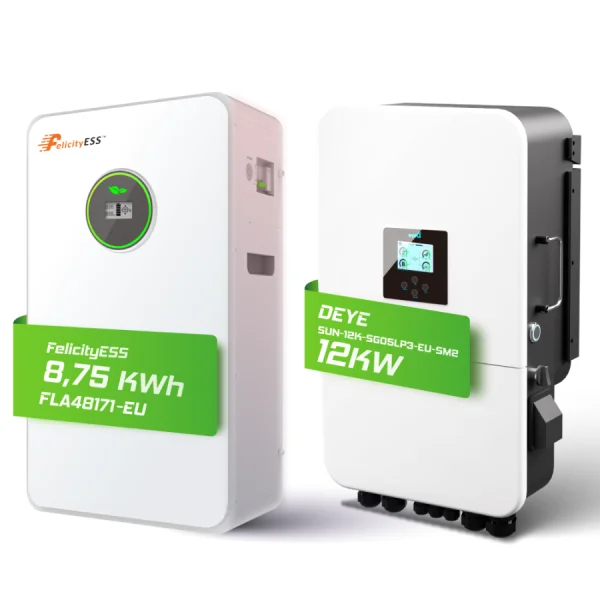 Hybrid-Set: Deye 8kW Hybrid-Wechselrichter + 8,75kWh Felicity Speicher FLA48171-EU