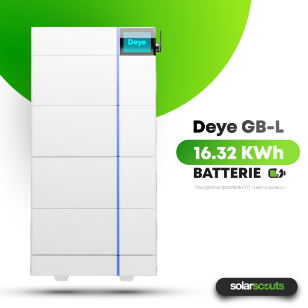 Hybrid-Set: Deye 10kW Hybrid-Wechselrichter + 16,4kWh Deye Speicher GB-L16-Pro