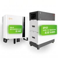 Hybrid-Set: Solis 5kW Hybrid-Wechselrichter + 5,12kWh BYD...