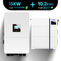 Hybrid-Set: Deye 15kW Hybrid-Wechselrichter + 10,2kWh Deye Speicher AI-W5.1-B