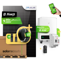 GoodWe Photovoltaic System 8.8 kW Complete Set – 20x JA Solar 440W Fullblack & GoodWe GW8KN-ET Plus 16A- 8kW Inverter