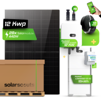 Huawei Photovoltaikanlage 12,74 kW Komplettset – 28x JA Solar 455W Fullblack & SUN2000-12K-MAP0 mit Huawei LUNA2000-15-S0 Speicher