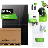Huawei Photovoltaikanlage 12,74 kW Komplettset – 28x JA Solar 455W Fullblack & SUN2000-12K-MAP0 mit Huawei LUNA2000-21-S1 Speicher