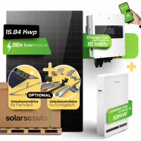 Komplett-Set: 15,84kWp JA Solar + 14kW Chisage WR + 10kWh...