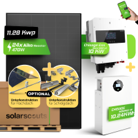 11,52 kWp Aiko Neostar 3S+54 470W & 10 kW Chisage Ess...
