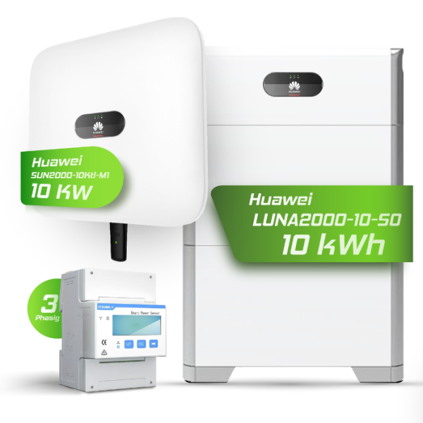 Hybrid-Set: Huawei 10kW Hybrid-Wechselrichter + 10kWh Speicher LUNA2000-10-S0