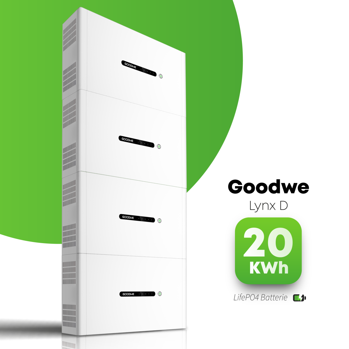 GoodWe Lynx D Batteriespeicher mit 20 kWh und Standfuß