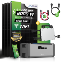 Balkonkraftwerk Set 2000W JA Solar X Hoymiles 800W WR X...