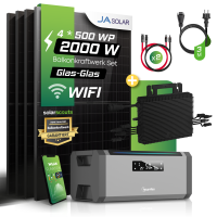 Balkonkraftwerk Set 2000W Ja Solar X Hoymiles 1600W WR X...