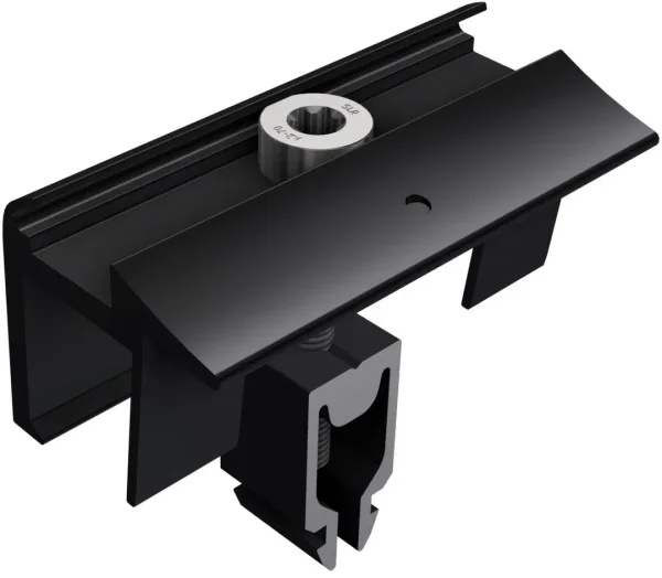 Schletter (SL Rack) Endklemme mit Erdung 28-45mm schwarz eloxiert