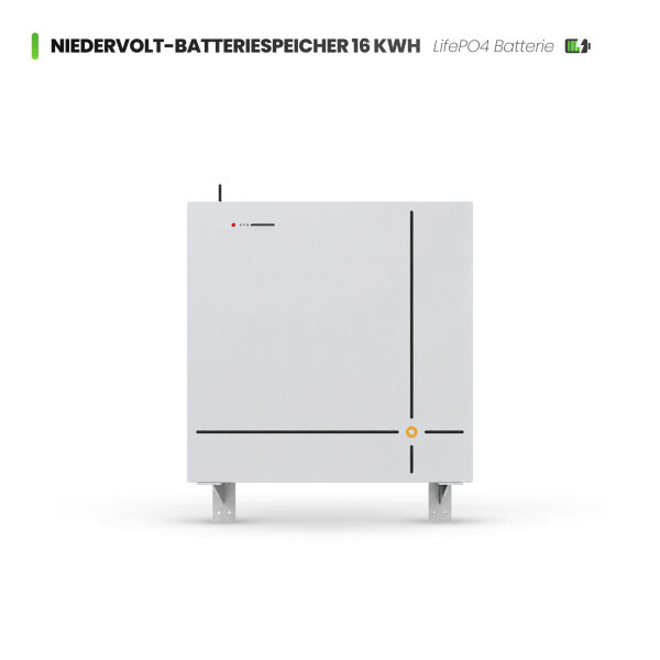Pytes V16 Lite LiFePO4 Niedervolt-Batteriespeicher 16 kWh 51,2V (Slim-Design, IP20, inkl. Heizung)
