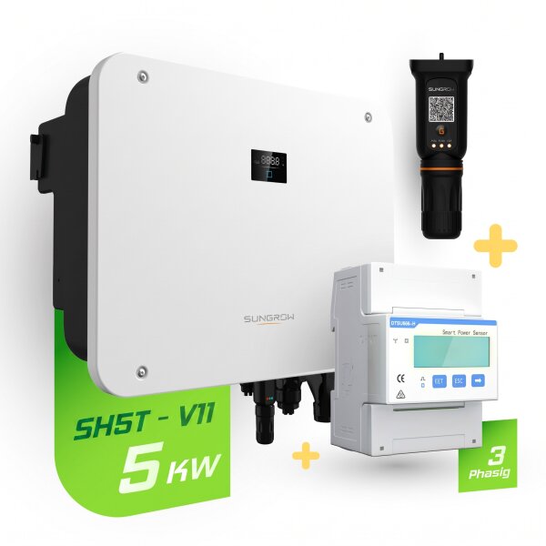 Sungrow SH5T 5kW Hybrid Wechselrichter inkl. Smartmeter