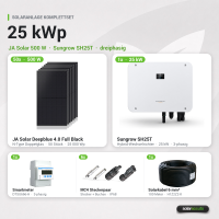 Sungrow Solaranlage 25kWp 50x JA Solar 500W + Sungrow SH25T