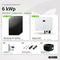 Sungrow Solaranlage 6kWp 12x AIKO 500W + Sungrow SH6T