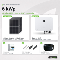 Sungrow Solaranlage 6kWp 13x JA Solar 460W + Sungrow SH6T