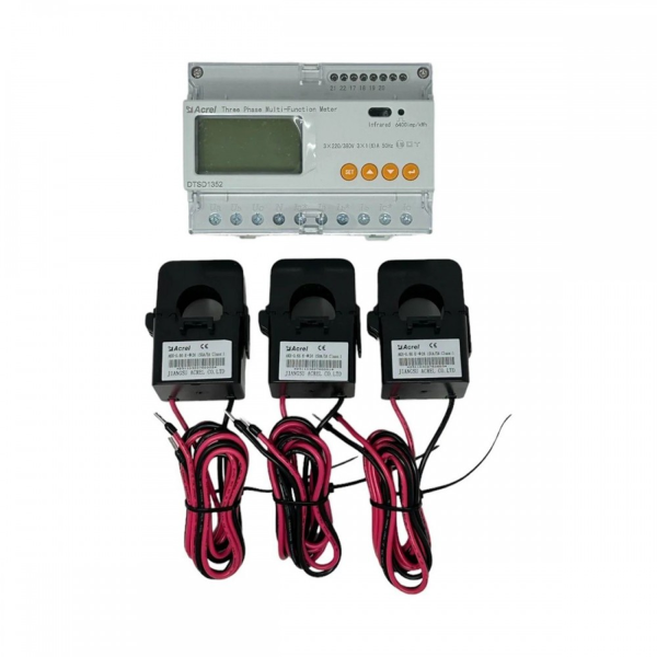 Acrel DTSD1352 Smartmeter für Solis - 3-Phasig mit 3x Stromwandler CT (150A/5A)