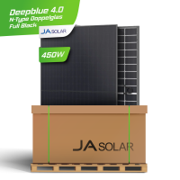 JA Solar 450W JAM54D41LB Bifazial Full Black N-Type...