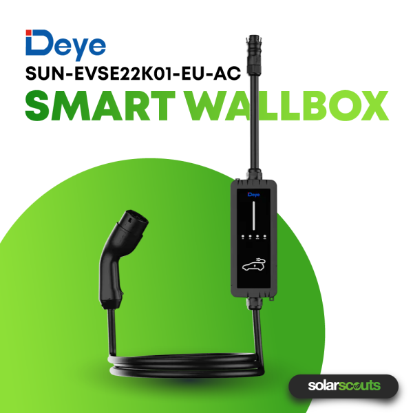 Deye SUN-EVSE22K01-EU-AC Smart Wallbox AC-зарядний пристрій, Б/В