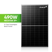 AIKO Solar 490W Glas-Glas Black Frame Solarmodul –...