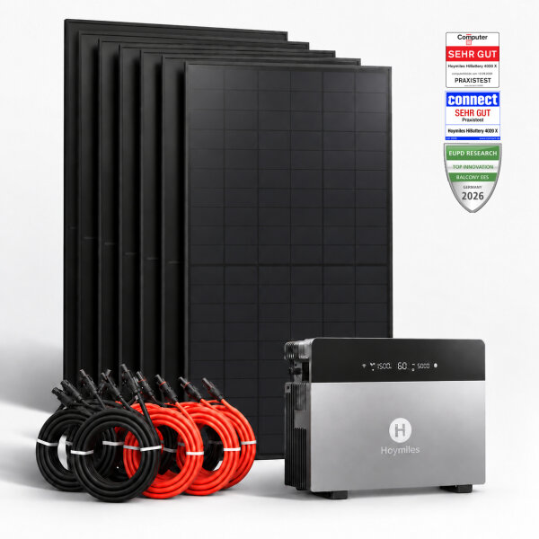 Balkonkraftwerk 3500W Hoymiles 4020 X Full Black