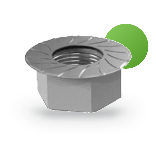 K2 Systems Hexagon flange nut M8