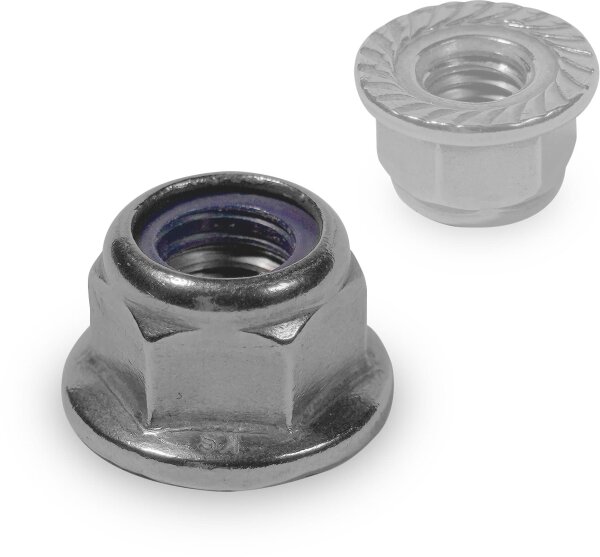 K2 Systems Flange Nut M8 Self-Locking with Serrations