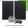 Комплект балконной электростанции 910 Wp: Hoymiles HF-800-WB и 2x JA Solar 455W Full Black
